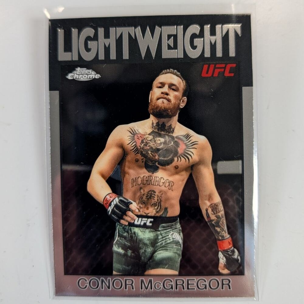 2026 Topps Chrome UFC Conor McGregor 1986 Lightweight Insert #86-16